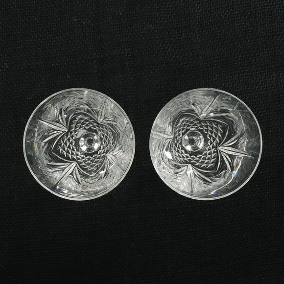 Vintage Wine Glass Salzburg by CRISTAL DE FLANDRE Set of Two - Picture 6 of 6